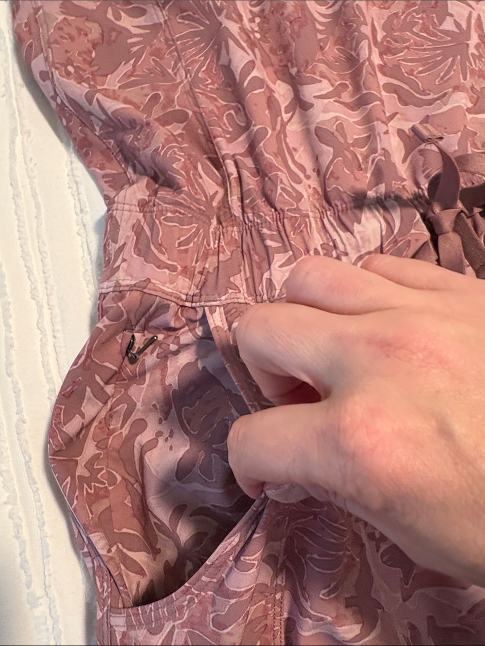 Patagonia Fleetwith Dress Floral Mauve O - Picture 7 of 11